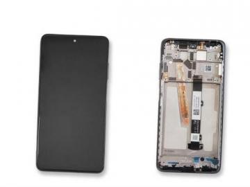 Original Écran Complet Vitre Tactile LCD avec Châssis XIAOMI Poco X3 Pro / X3 / NFC Service Pack Noir